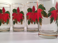 Load image into Gallery viewer, Culver Signed Mid-Century Poinsettia Glasses  (Set of 4 with Original Box)
