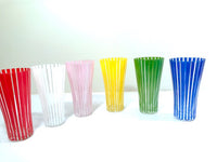 Load image into Gallery viewer, Mid-Century Bengt Orurp Johansfors Art Glass Strict (Set of 6)
