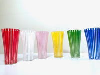 Load image into Gallery viewer, Mid-Century Bengt Orurp Johansfors Art Glass Strict (Set of 6)
