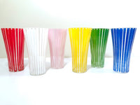 Load image into Gallery viewer, Mid-Century Bengt Orurp Johansfors Art Glass Strict (Set of 6)
