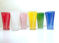 Load image into Gallery viewer, Mid-Century Bengt Orurp Johansfors Art Glass Strict (Set of 6)
