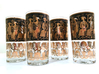 Load image into Gallery viewer, Georges Briard Signed Mid-Century Egyptian Highball Glasses (Set of 4)

