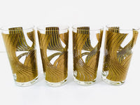 Load image into Gallery viewer, Pasinski Signed Mid-Century Golden Twist Highball Glasses (Set of 4)
