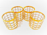 Load image into Gallery viewer, Imperial Glass Company – Tori De Oro 22-Karat Gold Double Old Fashion Mid-Century Glasses (Set of 4)
