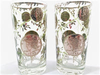 Load image into Gallery viewer, Culver Signed Midas Mid-Century Silver Coin Glasses (Set of 4)
