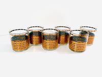 Load image into Gallery viewer, Culver Signed Mid-Century Golden Weave Glasses (Set of 6)
