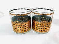 Load image into Gallery viewer, Culver Signed Mid-Century Golden Weave Glasses (Set of 6)
