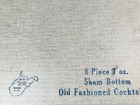 Load image into Gallery viewer, West Virginia Glass 8-Piece Mid-Century Zebra Print Set
