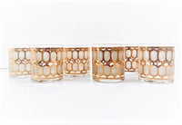 Load image into Gallery viewer, Cera Signed Mid-Century Golden Windows Glasses (Set of 6)
