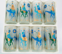 Load image into Gallery viewer, Libbey Hostess Mid-Century We Three Kings Highball Glasses (Set of 8)
