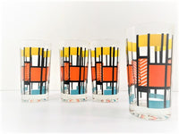 Load image into Gallery viewer, Mid-Century Color Block Mod Glasses (Set of 4)
