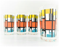 Load image into Gallery viewer, Mid-Century Color Block Mod Glasses (Set of 4)
