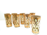 Load image into Gallery viewer, Culver Signed Mid-Century Valencia 8-Piece Highball Glasses With Carrier
