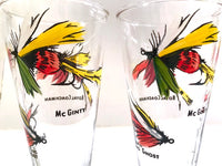 Load image into Gallery viewer, Vintage Fly Fishing Lures Pilsner Glasses (Set of 4)
