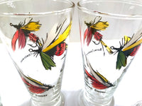 Load image into Gallery viewer, Vintage Fly Fishing Lures Pilsner Glasses (Set of 2)
