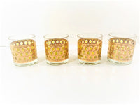 Load image into Gallery viewer, Hollywood Regency 22-Karat Gold and Green Old Fashion Glasses (Set of 4)
