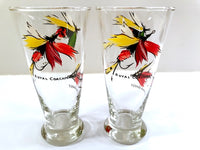 Load image into Gallery viewer, Vintage Fly Fishing Lures Pilsner Glasses (Set of 2)
