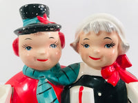 Load image into Gallery viewer, UCAGCO Japan Mr. and Mrs. Snowman Candle Holder
