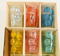 Load image into Gallery viewer, Caprice Glass Mid-Century BINGO Glasses (Set of 6)

