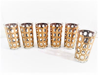 Load image into Gallery viewer, Capri of California Signed Mid-Century Golden Honeycomb Glasses (Set of 6)
