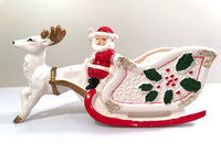 Load image into Gallery viewer, Santa and Reindeer Christmas Planter
