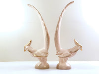 Load image into Gallery viewer, Mid-Century Pink and Gold Console Birds

