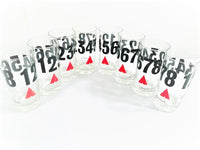 Load image into Gallery viewer, Georges Briard Signed Mid-Century Number Highball Glasses (Set of 8)
