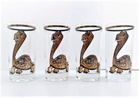 Load image into Gallery viewer, Vintage 22-Karat Gold Turtle Glasses (Set of 4)
