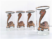 Load image into Gallery viewer, Vintage 22-Karat Gold Turtle Glasses (Set of 4)
