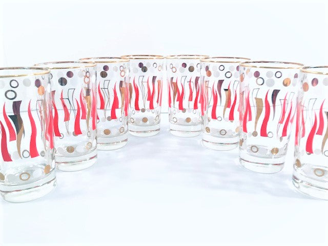 Dominion Glass Company Mid-Century Hospitality Glasses (Set of 8)