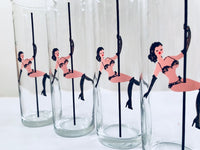 Load image into Gallery viewer, Libbey Glass Mid-Century Tiny Dancer Tall Collins Glasses (Set of 4)
