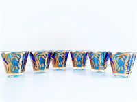 Load image into Gallery viewer, Georges Briard Signed Mid-Century Art Nouveau Old Fashion Glasses (Set of 6)
