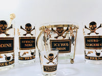 Load image into Gallery viewer, Georges Briard Signed Mid-Century Name Your Poison 15 Piece Bar Set
