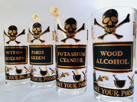 Load image into Gallery viewer, Georges Briard Signed Mid-Century Name Your Poison 15 Piece Bar Set
