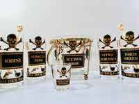 Load image into Gallery viewer, Georges Briard Signed Mid-Century Name Your Poison 15 Piece Bar Set
