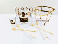Load image into Gallery viewer, Georges Briard Signed Mid-Century Name Your Poison 15 Piece Bar Set
