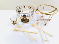 Load image into Gallery viewer, Georges Briard Signed Mid-Century Name Your Poison 15 Piece Bar Set
