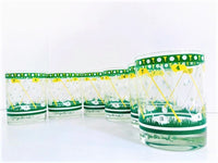 Load image into Gallery viewer, Georges Briard Signed Mid-Century Golf Club Double Old Fashion Glasses (Set of 6)
