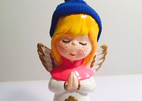 Angel With Stocking Cap Figure