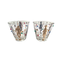 Load image into Gallery viewer, Culver Mid-Century Mardi Gras Jester With Jewels Old Fashion Glasses (Set of 2)
